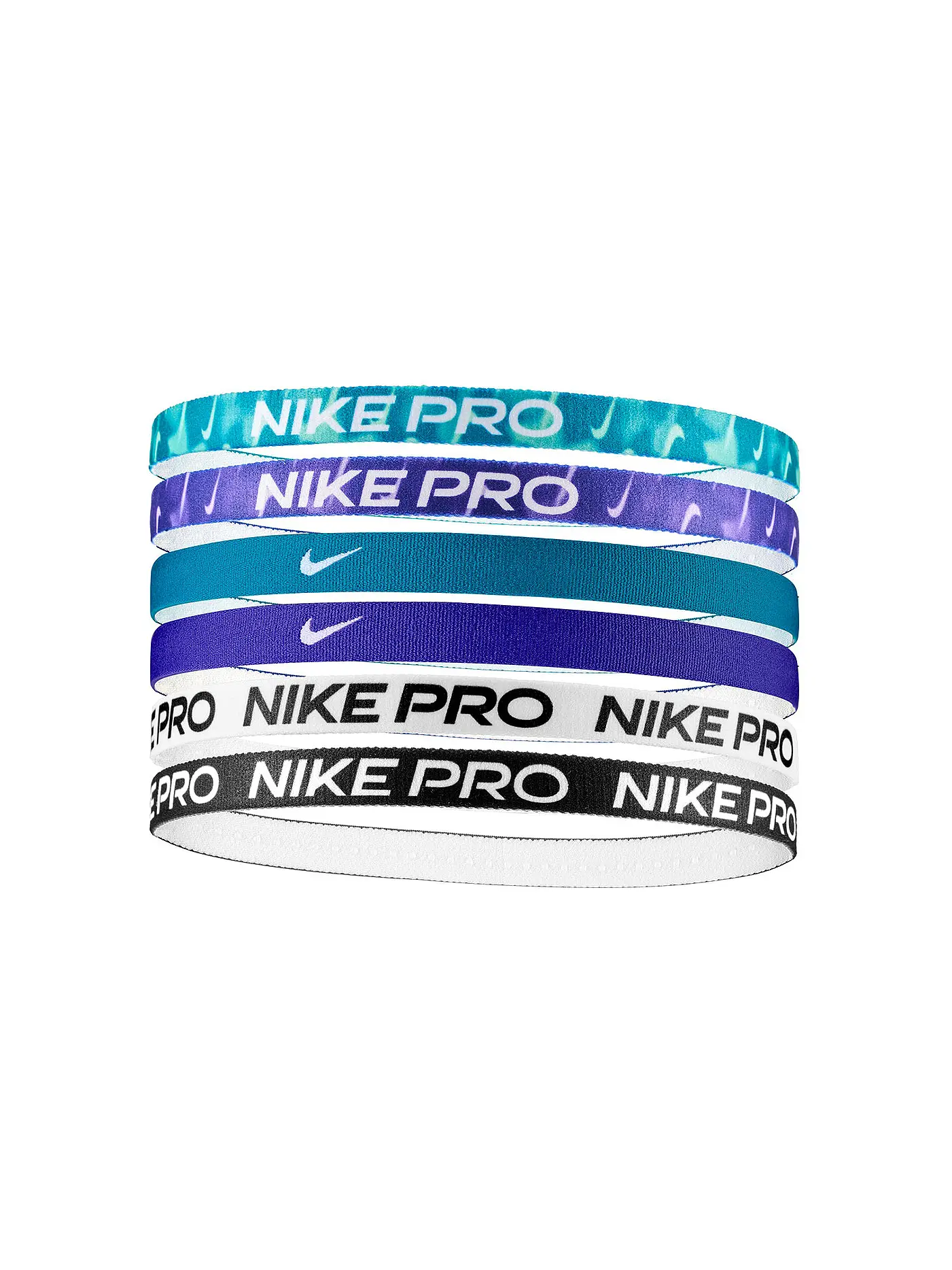 NIKE | Damen Haarbänder 6er Pkg. Printed | dunkelgrün